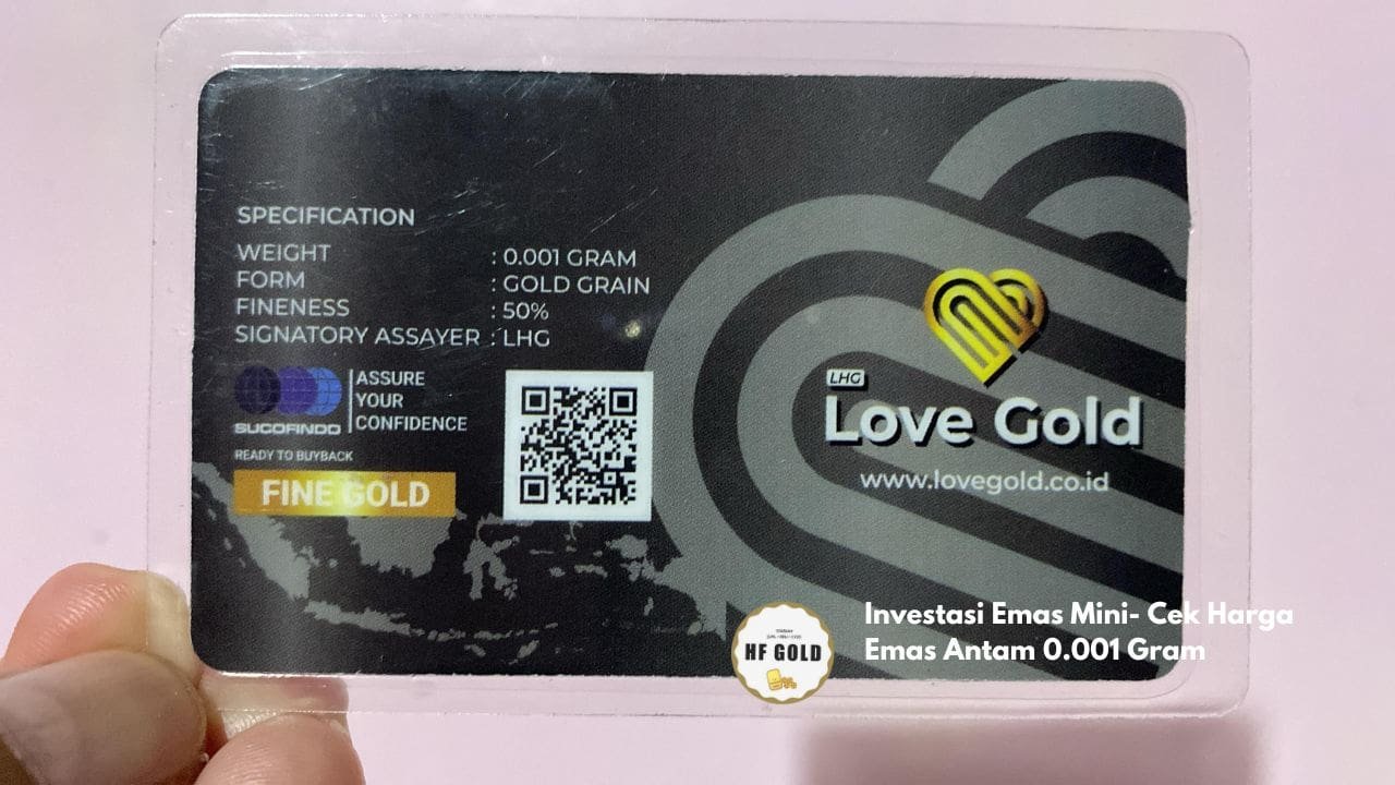Investasi Emas Mini- Cek Harga Emas Antam 0.001 Gram - HF Gold Puzzle