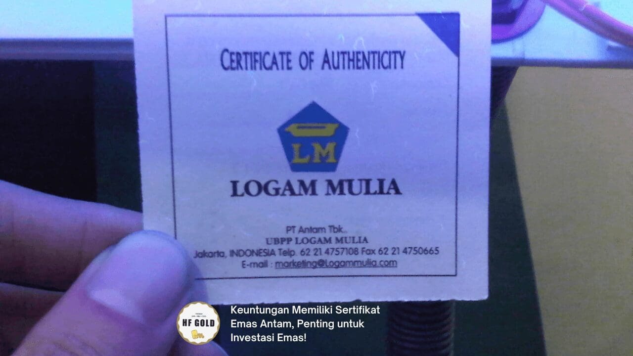 Keuntungan Memiliki Sertifikat Emas Antam, Penting untuk Investasi Emas!
